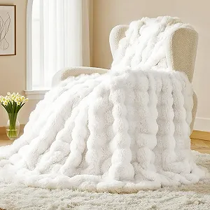 Покривало Chingcoo Плюшева Кролик Білий, 100 x 160 см - Фото 1