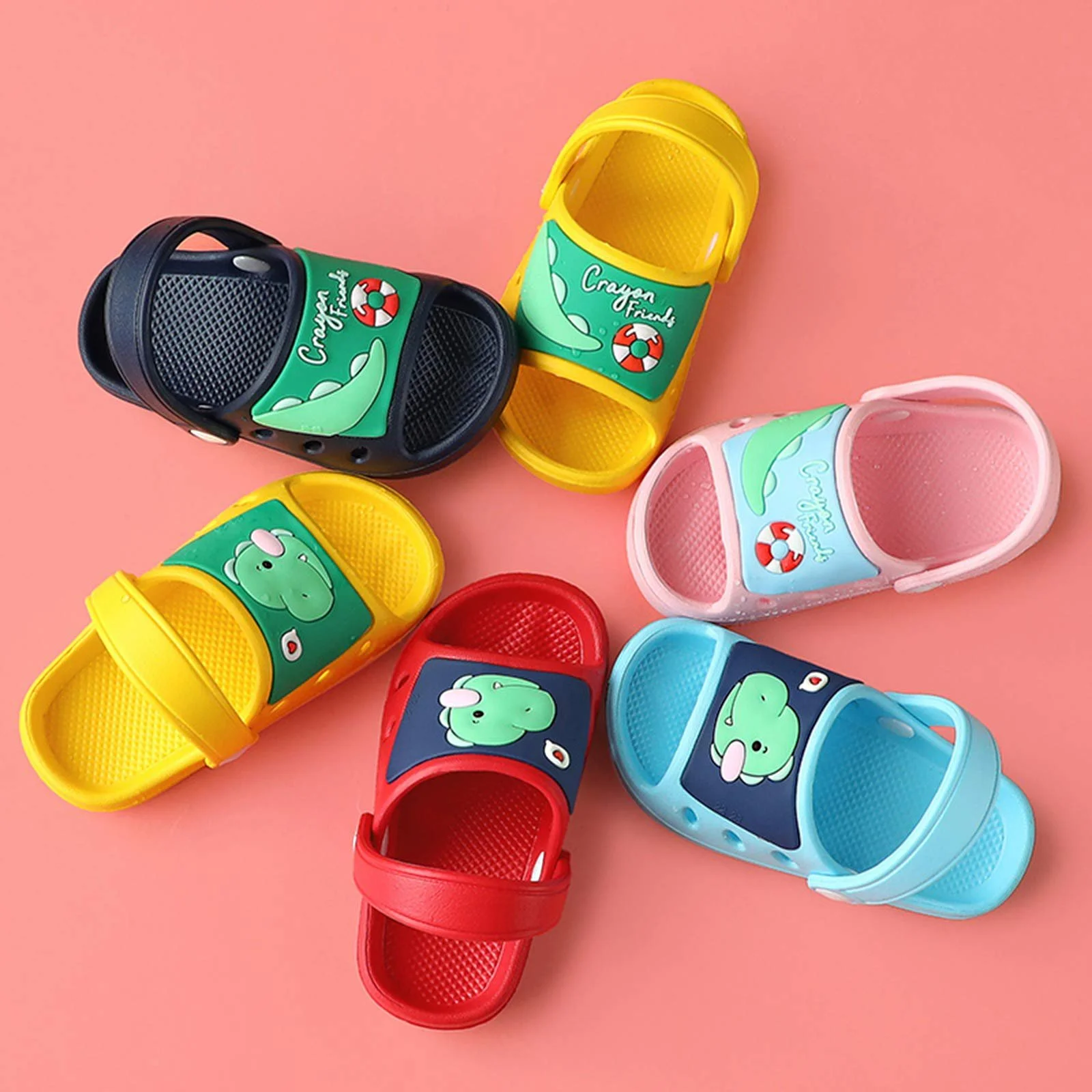 Детские тапочки для ванной комнаты и девочек, уютные шлепанцы, нескользящая Кроссовки для плавания в бассейне и на пляже, летние плоские тапочки, размер 21-32 EU, фото №6