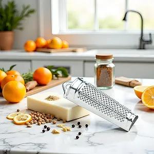 Багатофункціональний кухонний комбайн Silver з нержавіючої сталі для імбиру, часнику, мускатного горіха - Фото 1