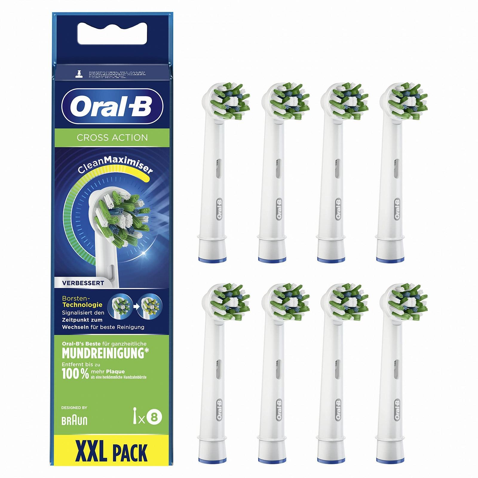 Насадки для зубной щетки Oral-B CrossAction с щетинками CleanMaximiser для комплексной гигиены полости рта, фото №2