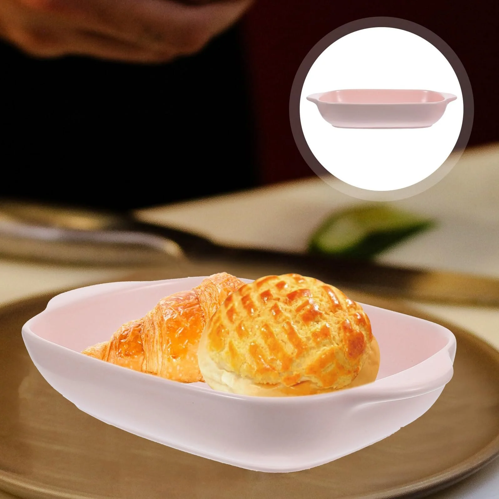 Форма для запікання VALICLUD керамічна з ручками компактна, фото №7 Форма для запікання VALICLUD керамічна з ручками компактна, фото №7