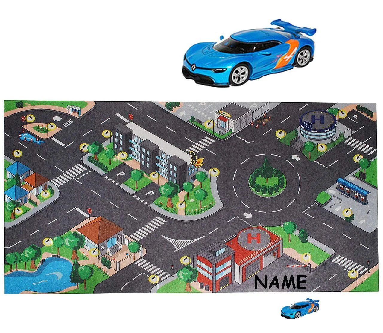 Коврик alles-meine.de GmbH большой город с улицами, фото №1 Коврик alles-meine.de GmbH большой город с улицами, фото №1