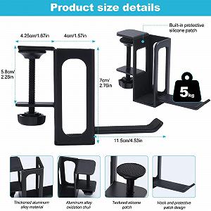 Подставка для ноутбука, Настольный держатель для ноутбука, Регулируемый держатель для ноутбука, Подвесной органайзер для ноутбука, Идеально подходит для домашнего офиса, общежития и офиса synthetic.ua - Фото 1