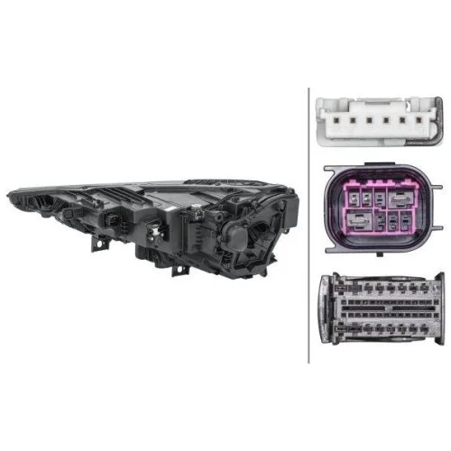 Фара HELLA 1LX 354 871-041 для AUDI правая, фото №2