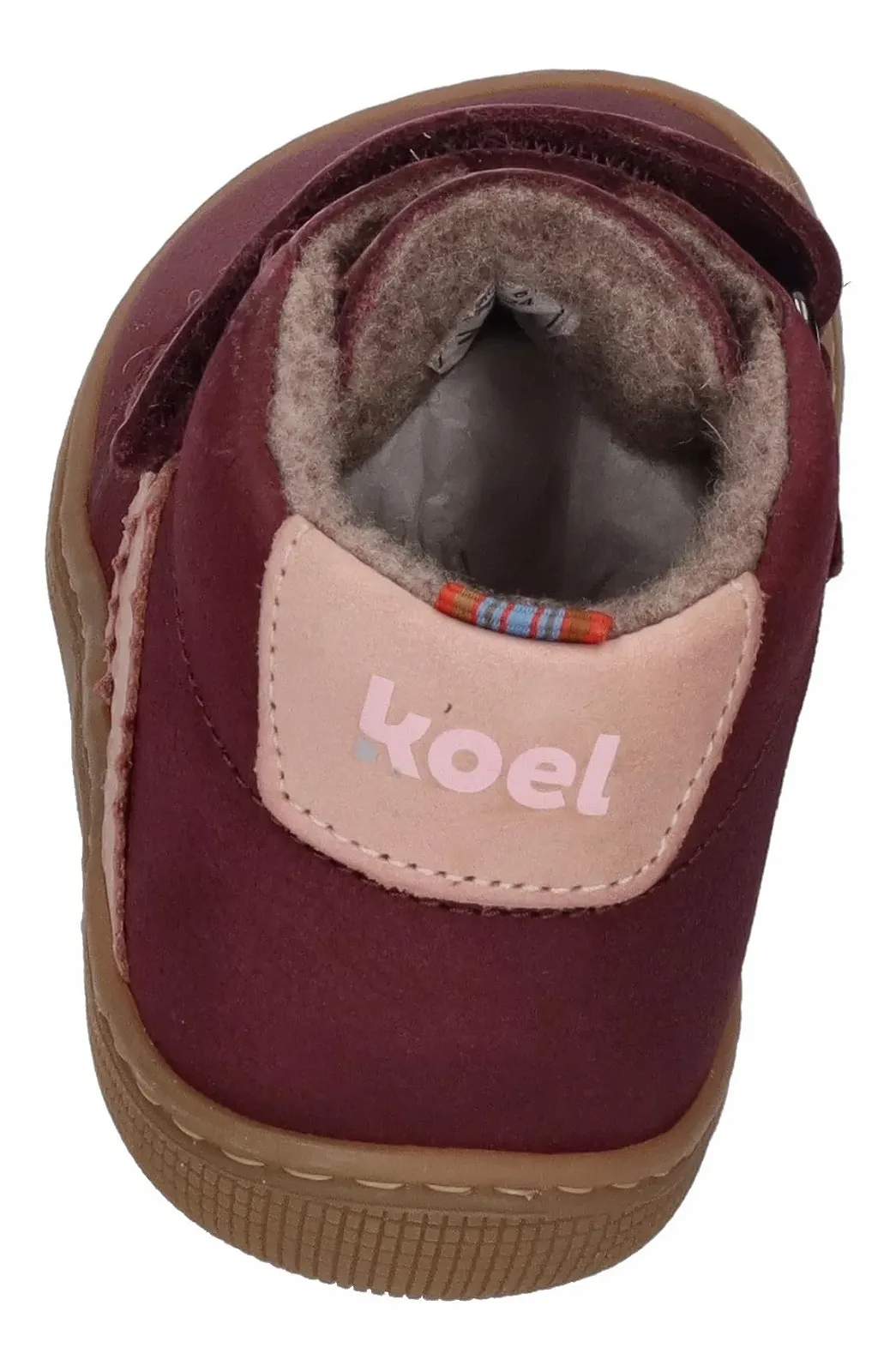 Кроссовки для босых ног / Низкие Кроссовки Koel David Hydro 07M049.233 с шерстяной подкладкой Бордовый/Розовый, фото №5