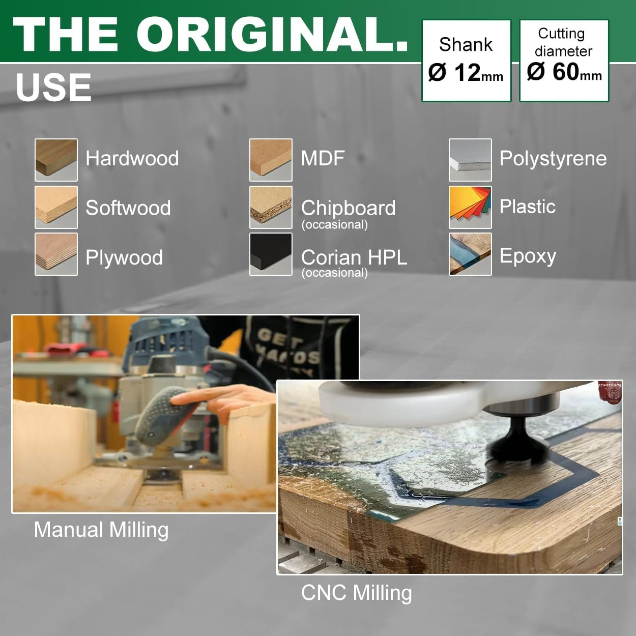 Фреза Fraiser Tornado / 60 мм / Чорний, фото №5