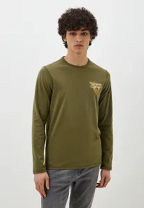 Чоловічий светр Guess Jeans, Хакі, L - Фото 1