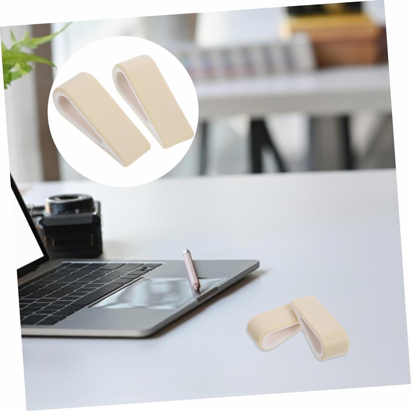 Підставка для ноутбука SOIMISS Силіконова, 2 шт, Регульована похила, Білий, фото №8