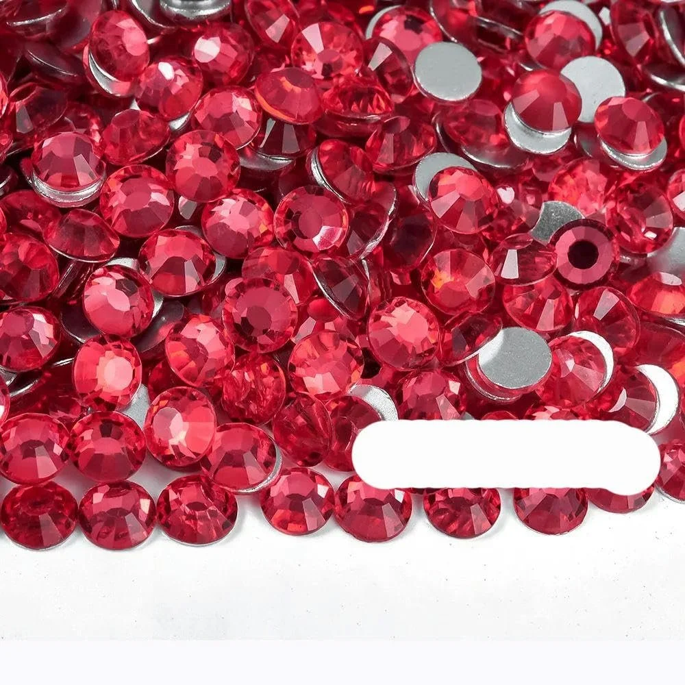 Стразы Плоские 1440 шт. Без Термофиксации SS6-SS30 Стеклянные Стразы для Дизайна Ногтей, Как Показано на Изображении, Разные Размеры, фото №1