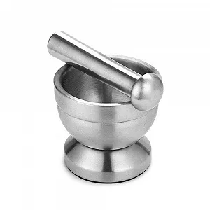 Набір ступок і товкачиків з нержавіючої сталі для подрібнення спецій - Фото 1