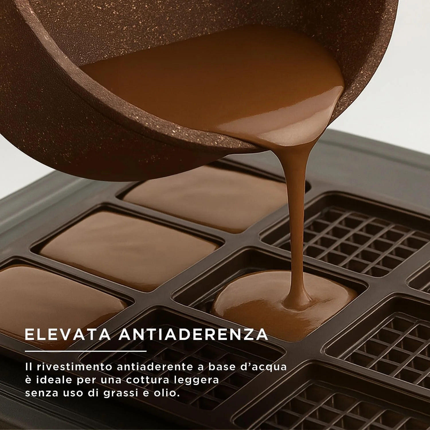 Каструля для запікання KASANOVA 28 см антипригарна з коричневою кришкою, фото №4