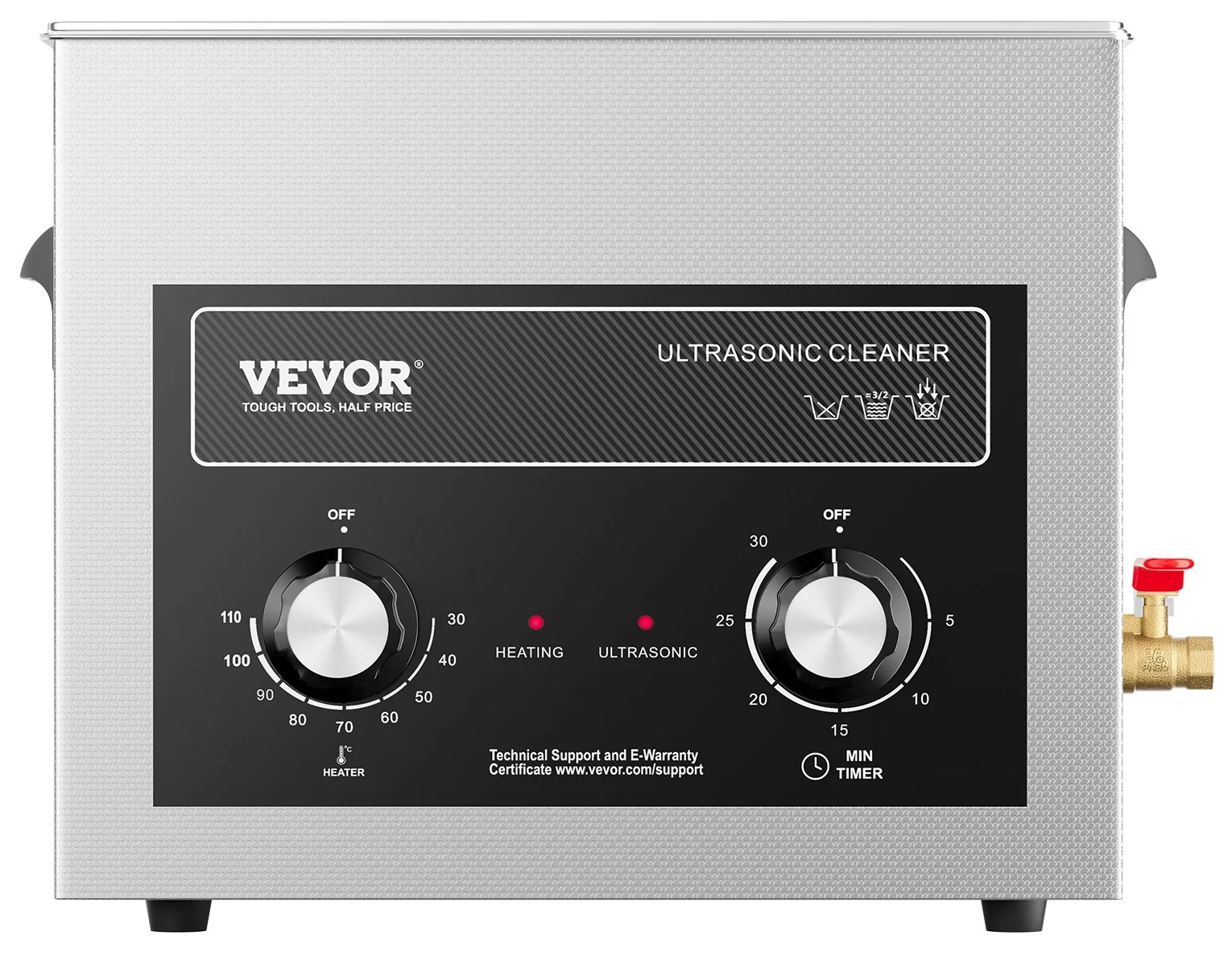 Ультразвуковий очисник Vevor KZ-S10 10 Silver, фото №3