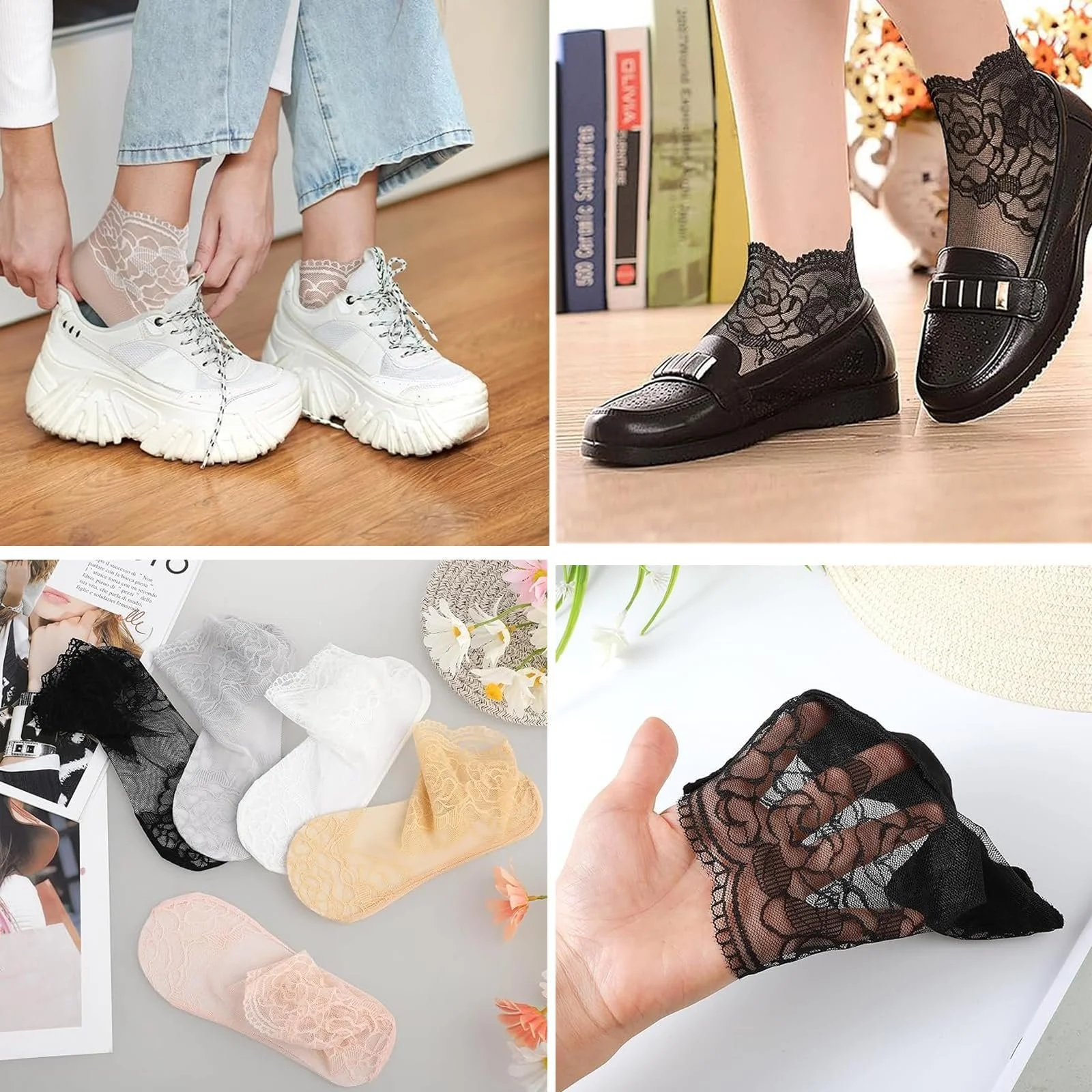 Жіночі шкарпетки з рюшами, 7 пар, фото №4