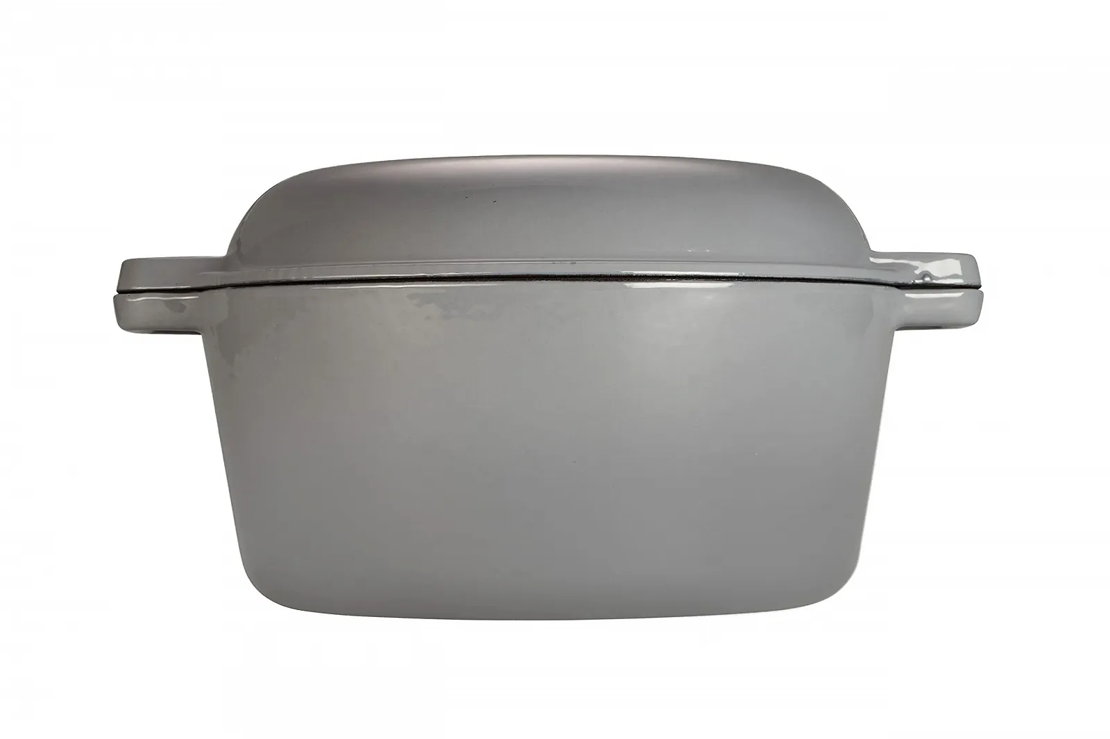 Набір 2-в-1 каструля та сковорідка для подачі Echtwerk чавунна з емалевим покриттям сіра 3,5 л 25,3 см, фото №2