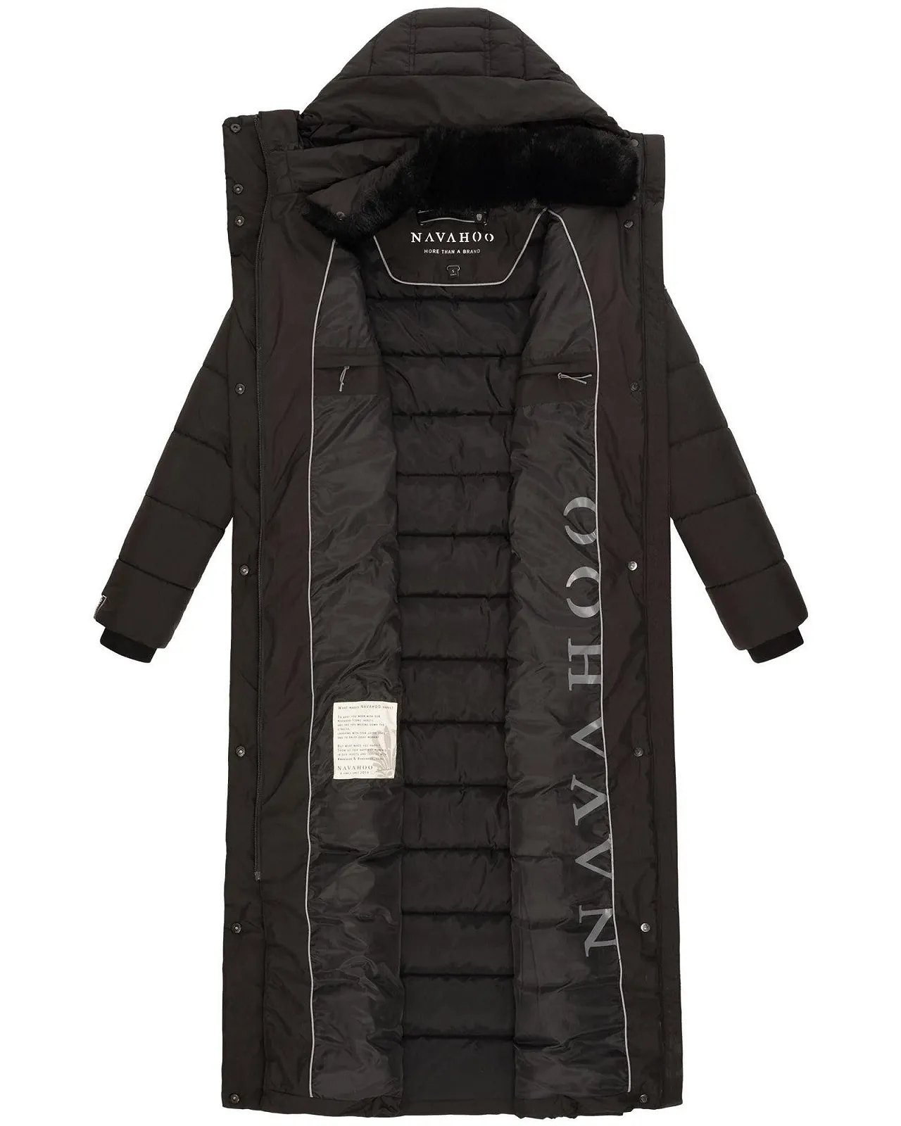 Пальто Navahoo B974 Зимове стьобане Жіноче Довге Тепле з капюшоном, фото №5