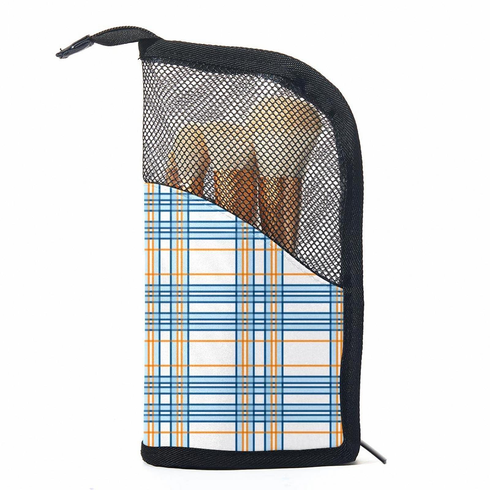 Набір кистей для макіяжу 12 шт. з чохлом-органайзером Plaid, фото №1