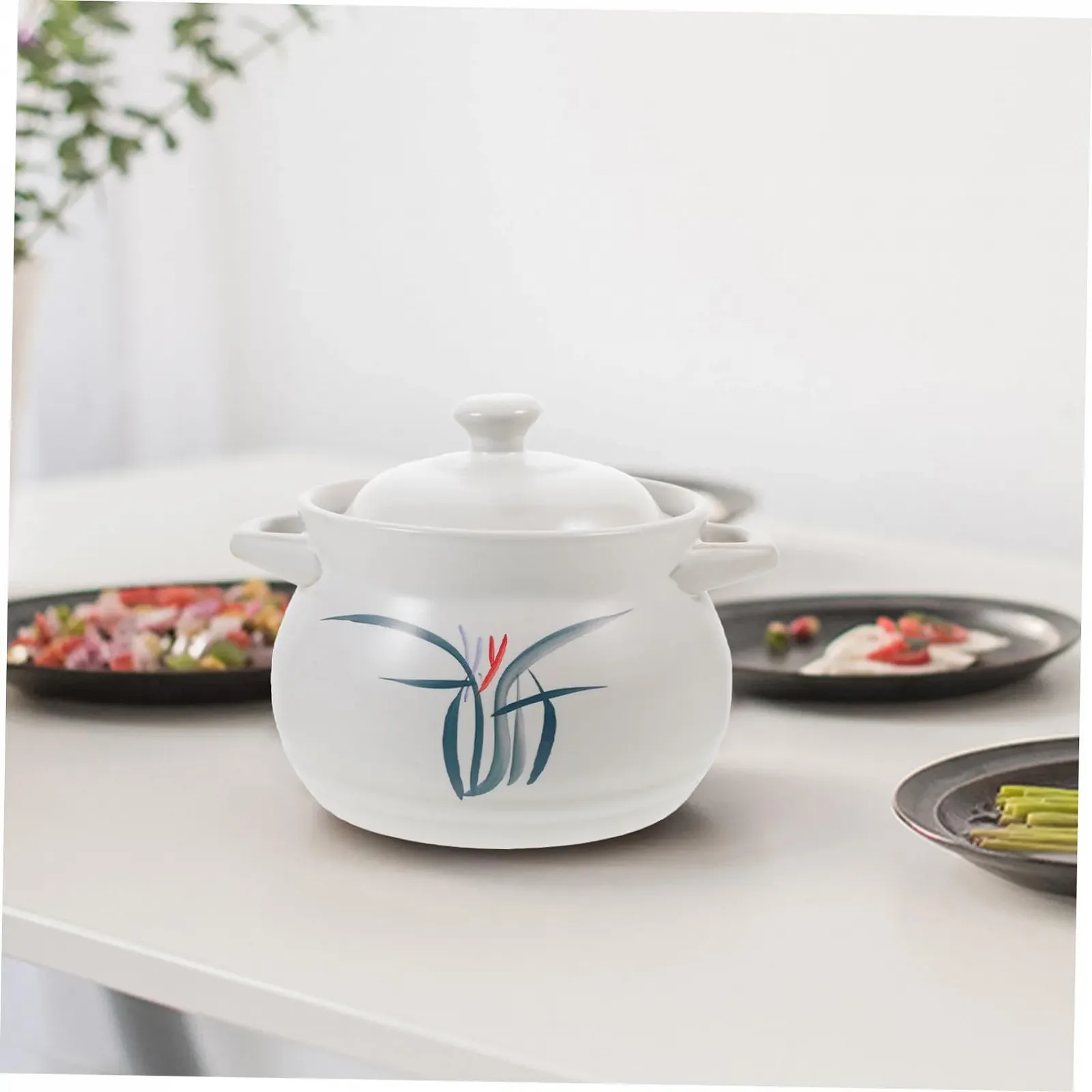 Каструля для запікання керамічна термостійка з кришкою 2 л, фото №4