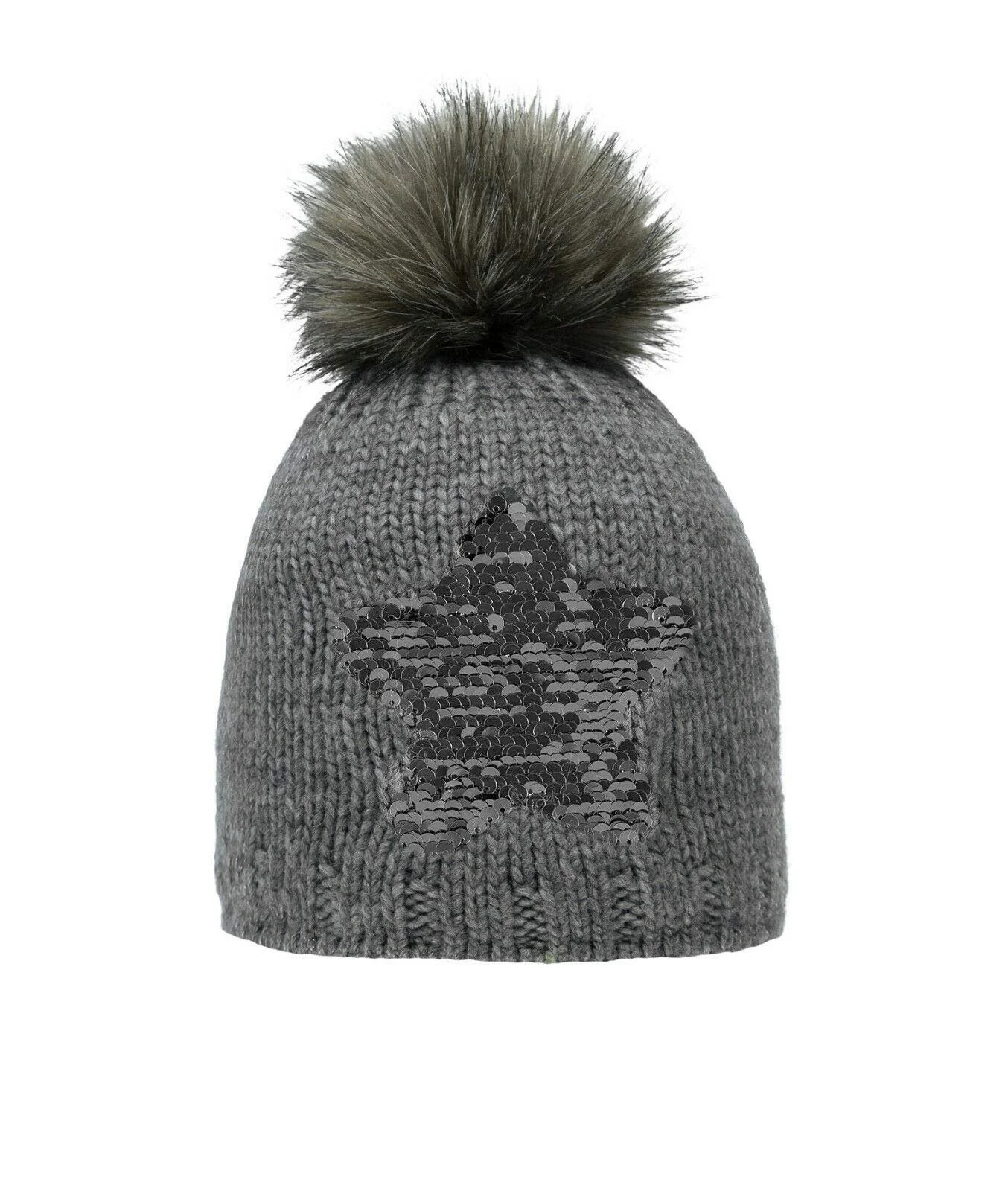 Вязаная Шапка Döll Poodle для Девочек с Двусторонними Блестками, фото №1