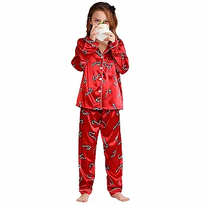 Детская рождественская пижама Stitch для девочек synthetic.ua - Фото 1