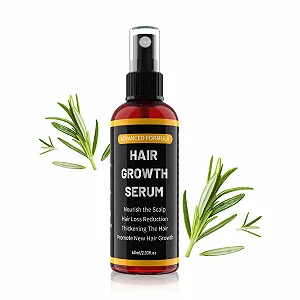 Спрей против выпадения волос для мужчин и женщин 5% Wirkstoff, с розмариновым маслом для роста волос для тонких волос, средство для роста бороды для мужчин 60 мл-61 - Фото 1