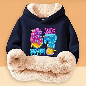 Толстовка Generisch Детская Повседневная Модная для Девочек, Удобная для Мальчиков, с Капюшоном, Принтованный Пуловер, Мягкий Флис, Теплая, Дышащая, Толстовка с Длинными Рукавами, Куртка synthetic.ua - Фото 1