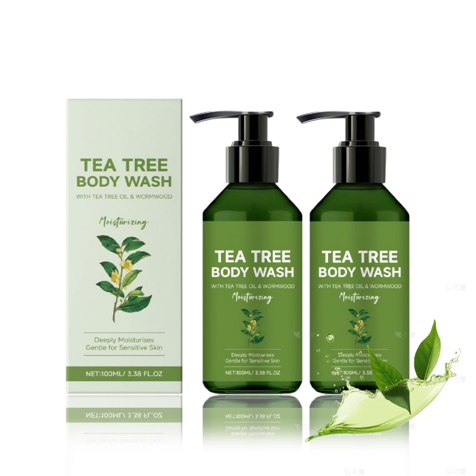 Гель для душу Tea Tree Body Wash з олією чайного дерева 2 шт., фото №1