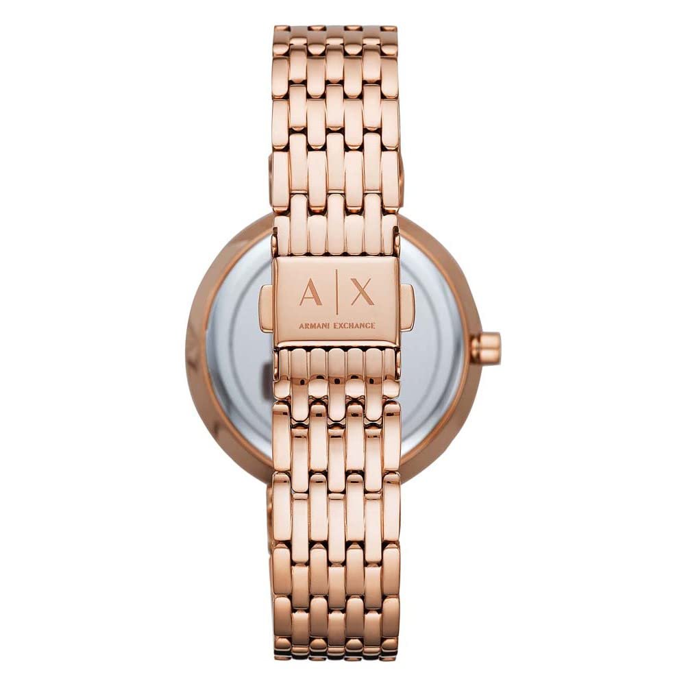 Женские часы Armani Exchange AX5901, трехстрелочный механизм, 36 мм, розовое золото, корпус из нержавеющей стали, браслет из нержавеющей стали, фото №2 Женские часы Armani Exchange AX5901, трехстрелочный механизм, 36 мм, розовое золото, корпус из нержавеющей стали, браслет из нержавеющей стали, фото №2