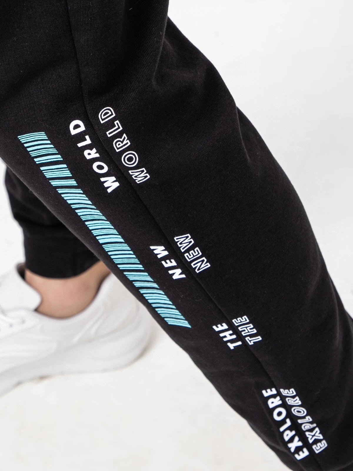 Штани JPSTGORDON JJCLAY SWEAT PANTS IN 12205877- Jack&Jones Чорний M, фото №3