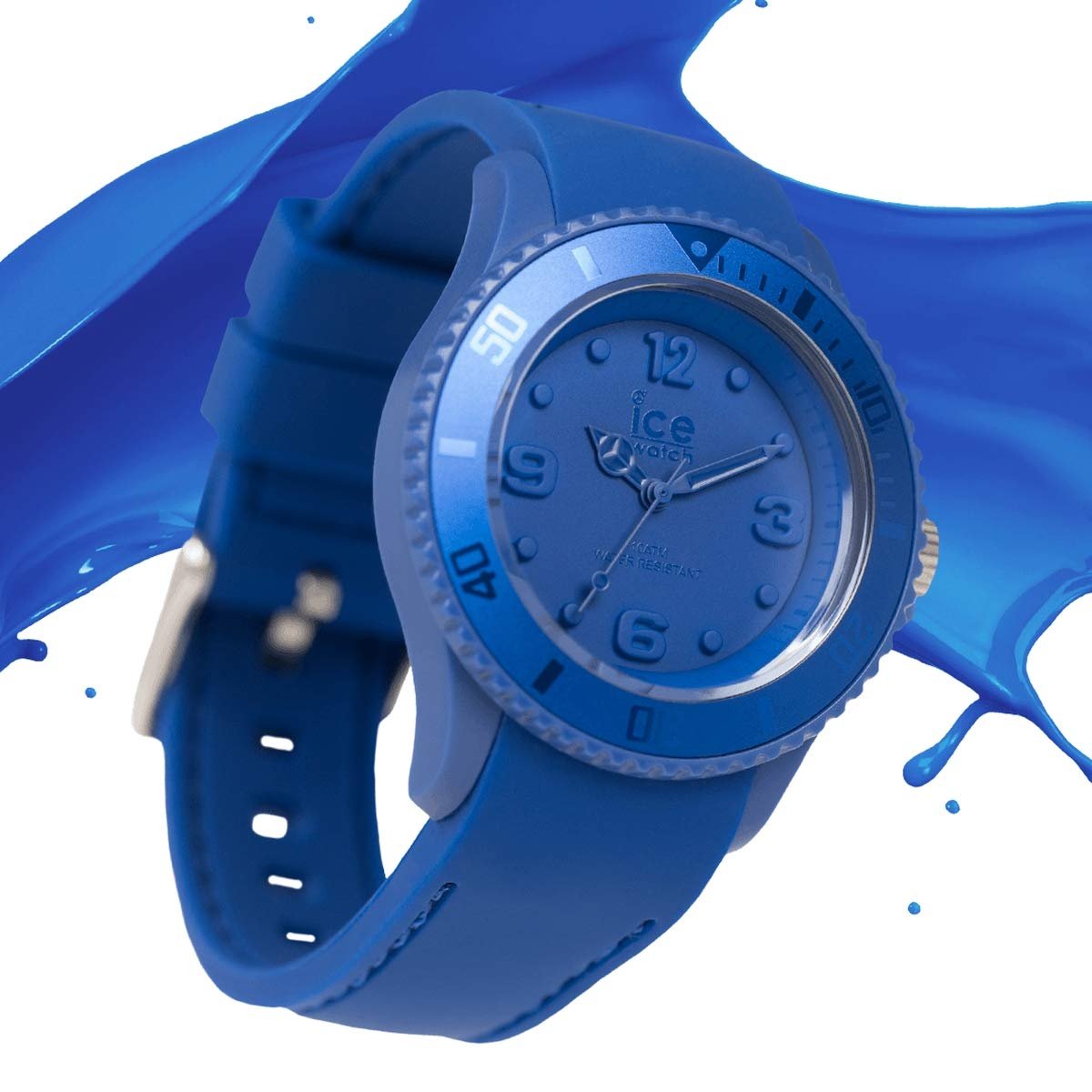 Часы Ice-Watch ICE unity Ultramarine Синие Унисекс с силиконовым ремешком - 016133 (Medium), синий, Ремешок, фото №3