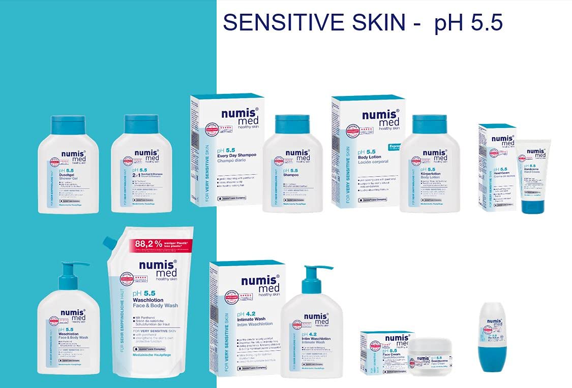 Шампунь numis med pH 5.5 Every Day Gentle Cleansing Sensitive Scalp Healthy Hair 200 мл, фото №3