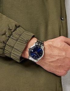 Чоловічий кварцовий годинник Seiko з нержавіючої сталі з браслетом з нержавіючої сталі synthetic.ua - Фото 1