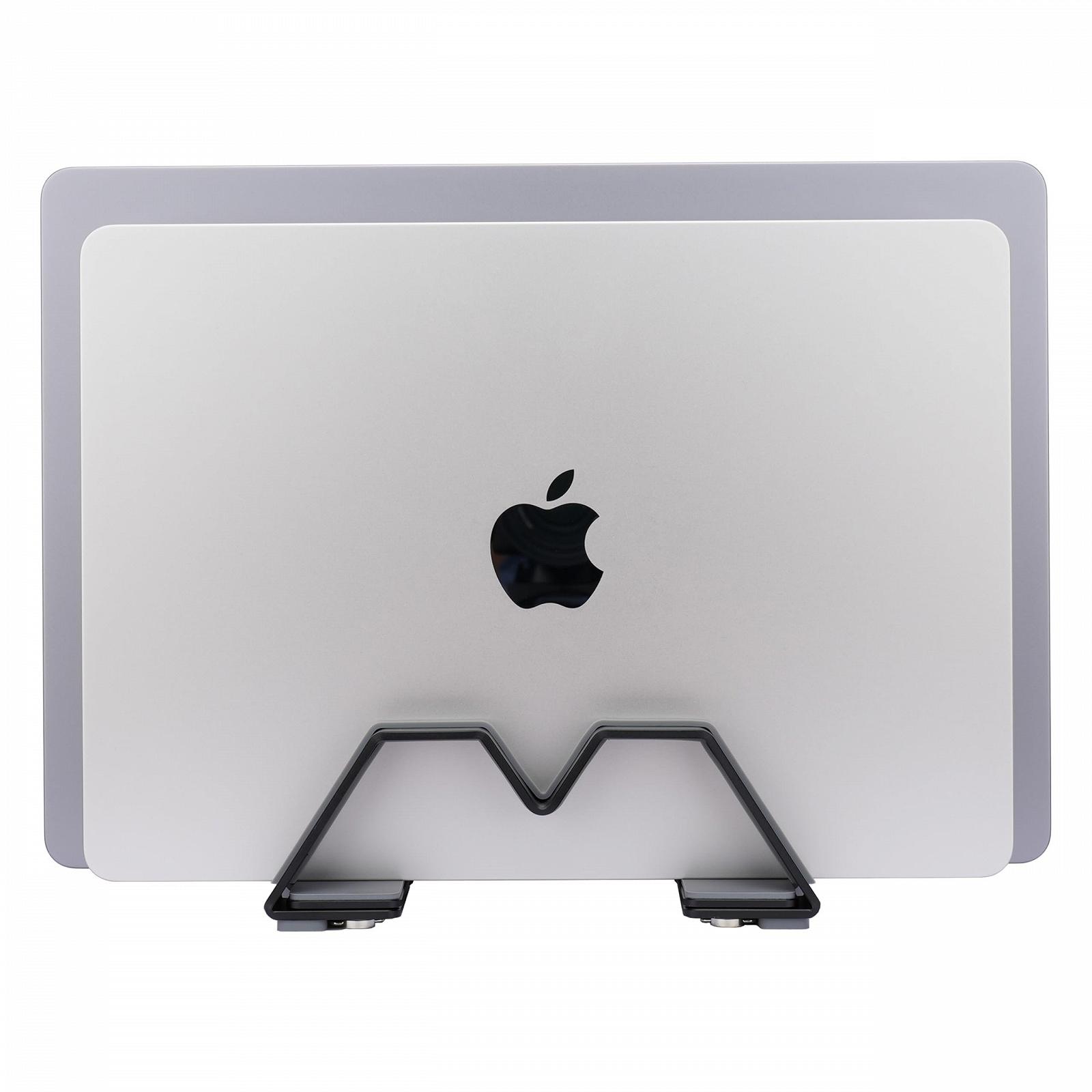 Вертикальная Подставка для Ноутбука Двойная Регулируемая Алюминий Универсальная для Всех Ноутбуков, фото №4