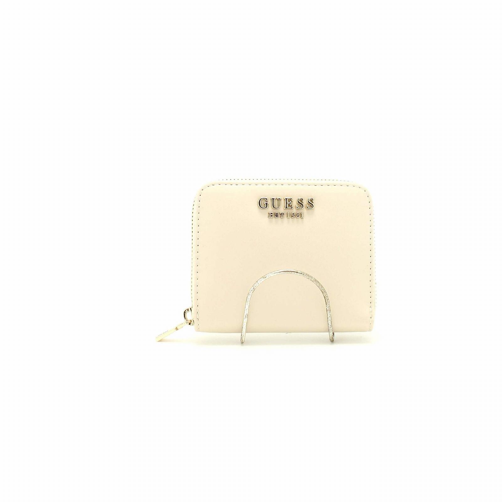 Гаманець GUESS Laurel SLG Small Zip Around S Bone, фото №1