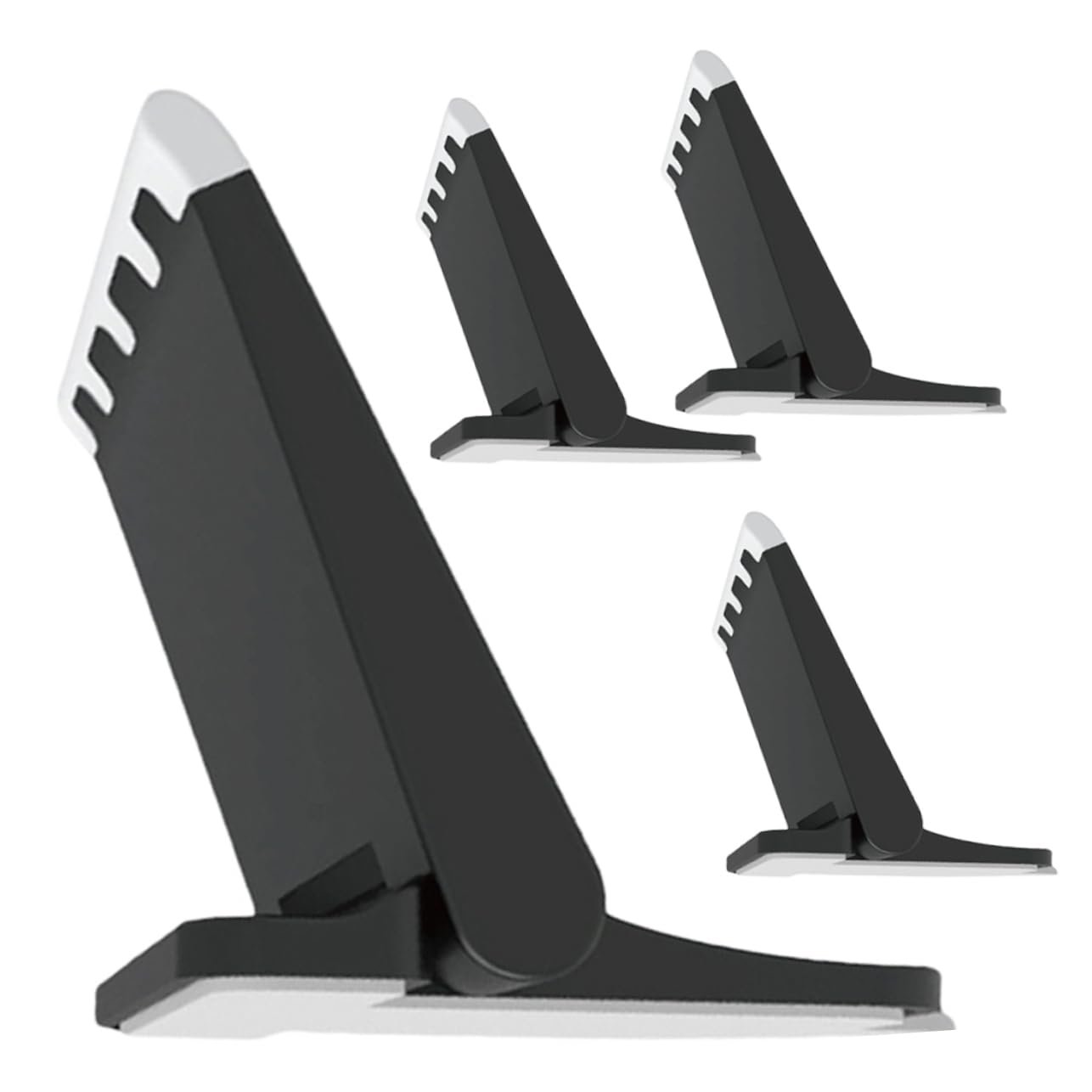 Подставка для ноутбука TEHAUX Складная, 4 шт., эргономичная, регулируемая по высоте, портативная для охлаждения и стабильности Черный, фото №1