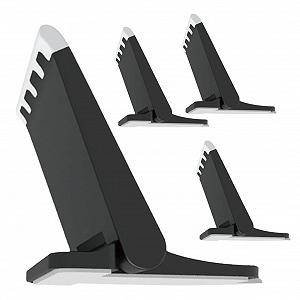 Подставка для ноутбука TEHAUX Складная, 4 шт., эргономичная, регулируемая по высоте, портативная для охлаждения и стабильности Черный - Фото 1
