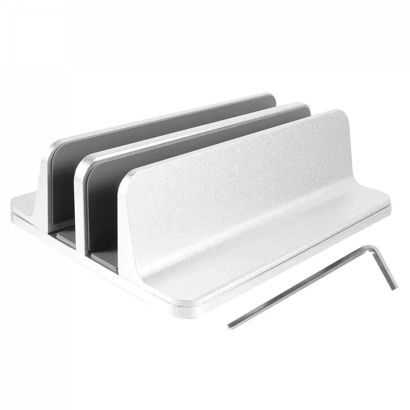 Подставка для ноутбука алюминиевая вертикальная стабильная для экономии места Органайзер для стола Прочный держатель для ноутбука и планшета Офисный настольный, фото №1