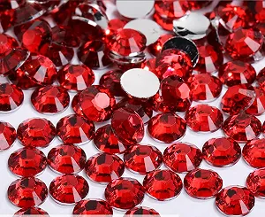 Стразы Круглые SS12 3 мм, 10000 шт, Красный - Фото 1