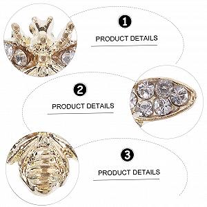 Бджола Метал Акриловий набір для нігтів Ретро Кристал Каміння Підвіски у вигляді тварин synthetic.ua - Фото 1