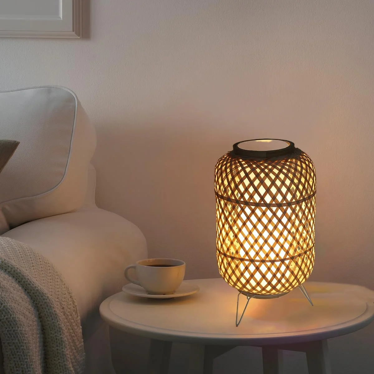 Настільна лампа Alpinaluz Rattan Nordic Vintage Style E27, фото №4