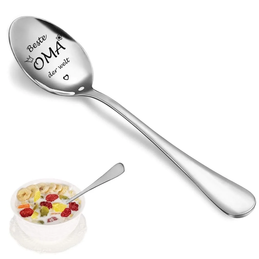 Ложка з нержавіючої сталі з гравіюванням, фото №4