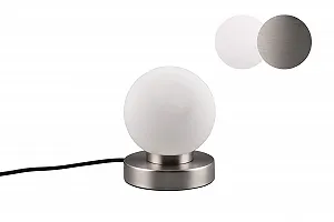 Настільна лампа Pekka Нікель Метал Скляний плафон Помаранчевий E14 15 см - Фото 1