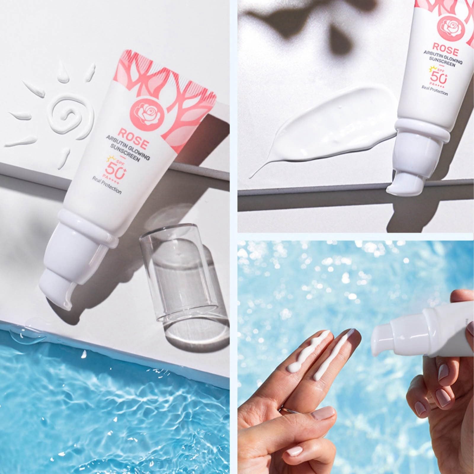 BB Крем Strawberry Arbutin Sunscreen Insulated Non-Greasy Clear Moisturising Insulated UiD563 Рожевий, Один Розмір, фото №5