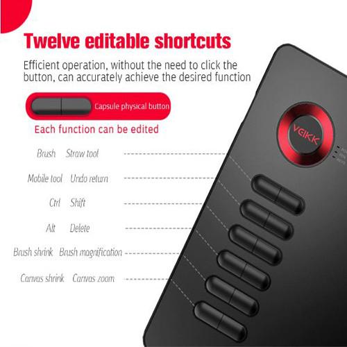 Графічний планшет Графический планшет VEIKK A15 PRO подарки, фото №9