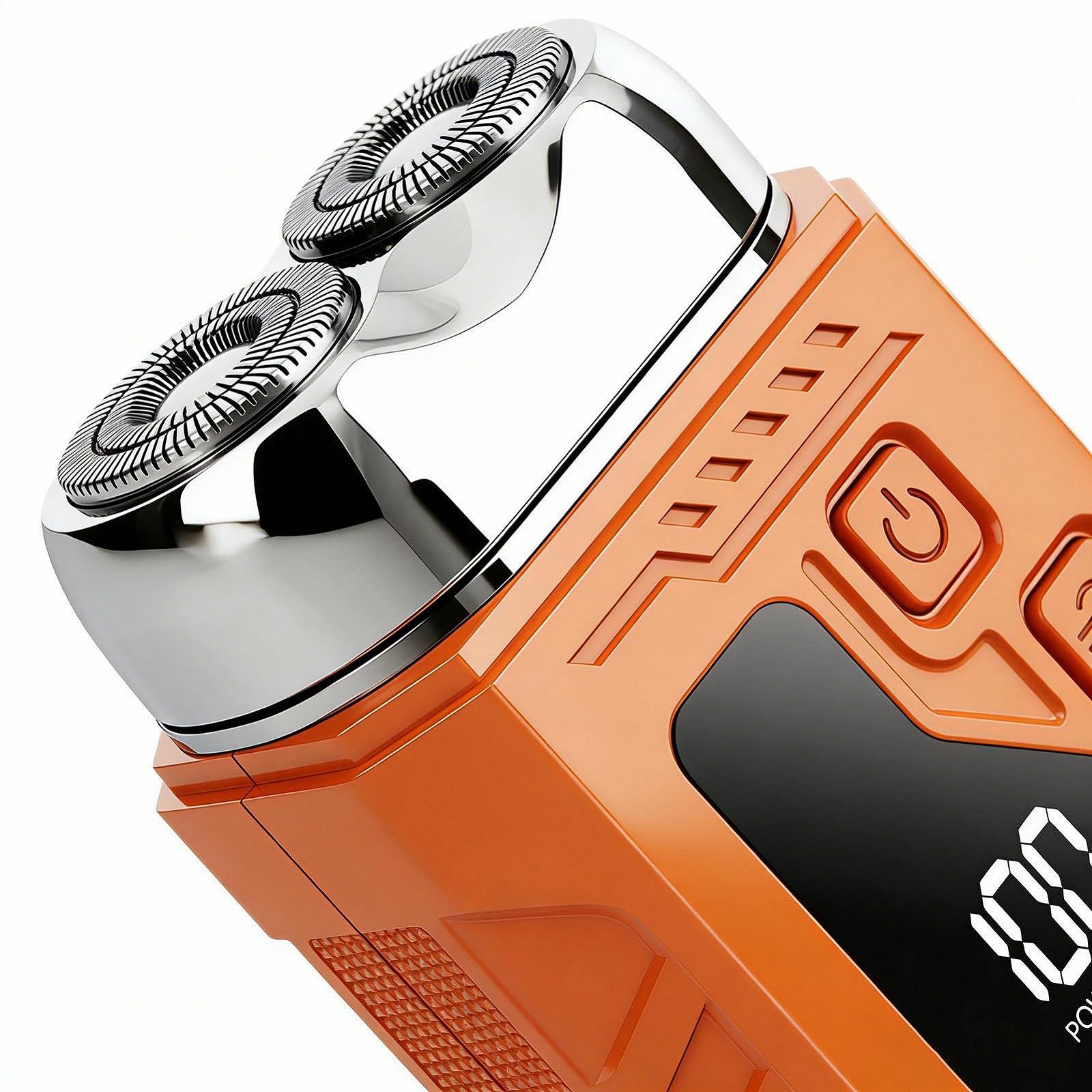 Электробритва мужская Портативная 3D-головка USB Моющаяся Черная, фото №6