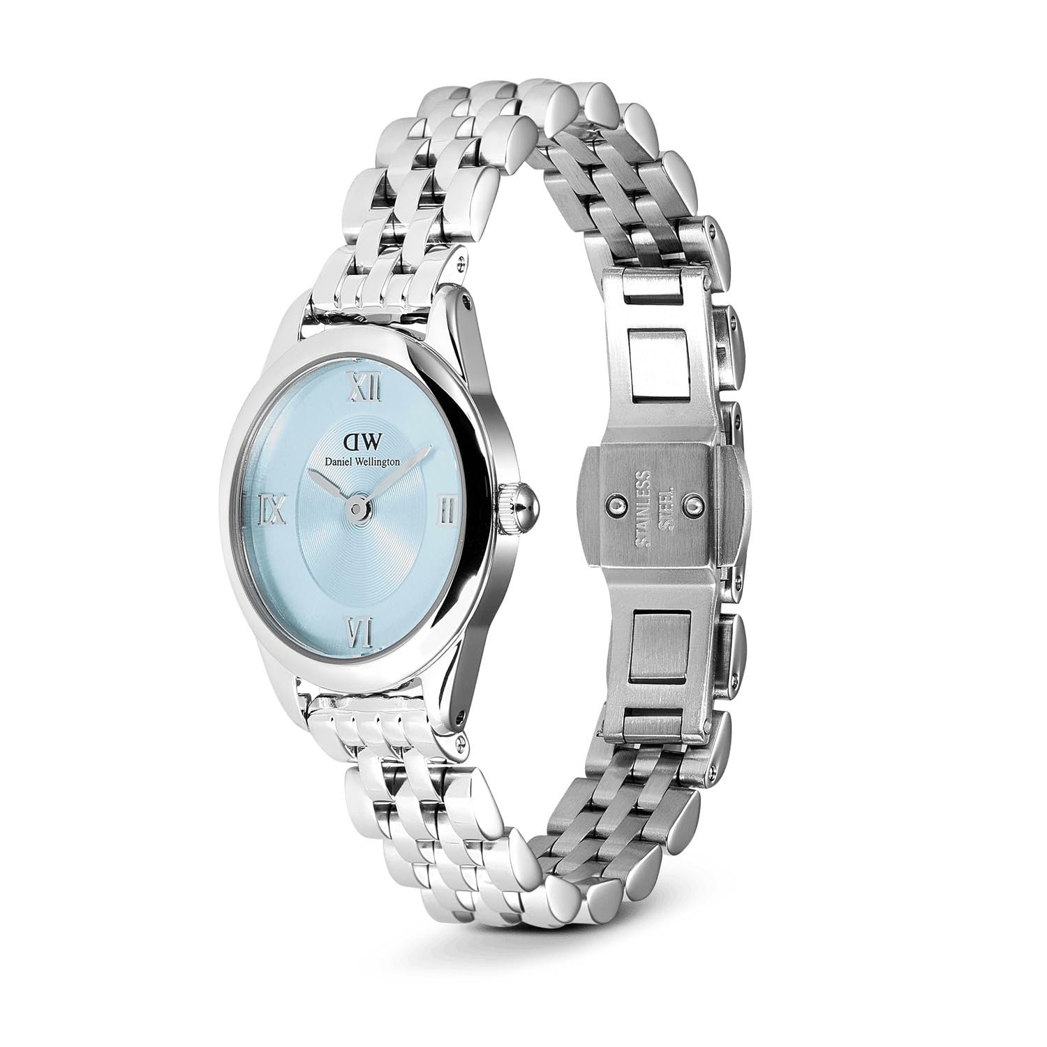 Годинник Daniel Wellington Ophelia One Size Нержавіюча сталь 316L Срібний, блакитний, розмір Unit, DW00100809-AMZUK, фото №3