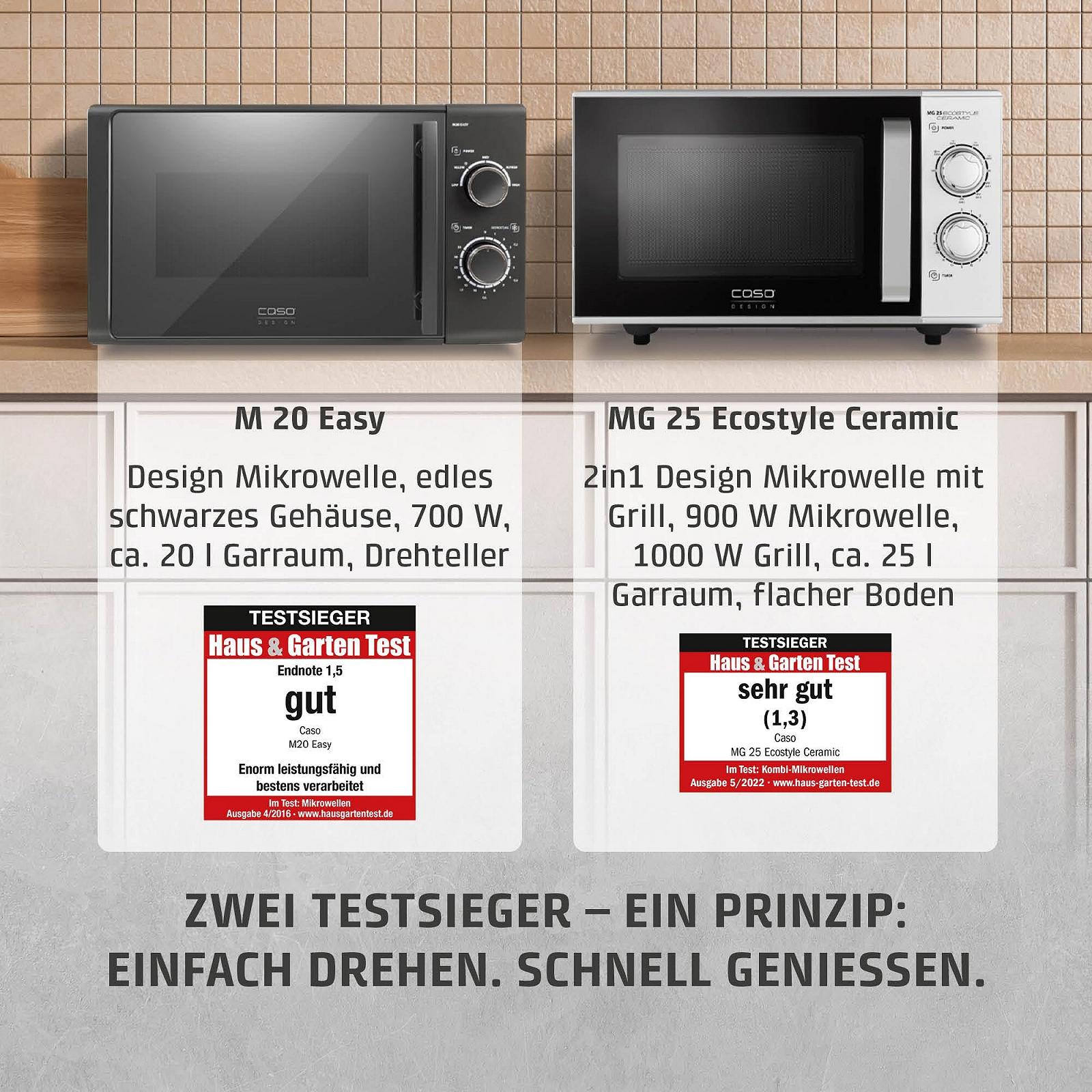 Мікрохвильова піч CASO M20 Easy 20 л, 700 Вт, антрацит, фото №12 Мікрохвильова піч CASO M20 Easy 20 л, 700 Вт, антрацит, фото №12