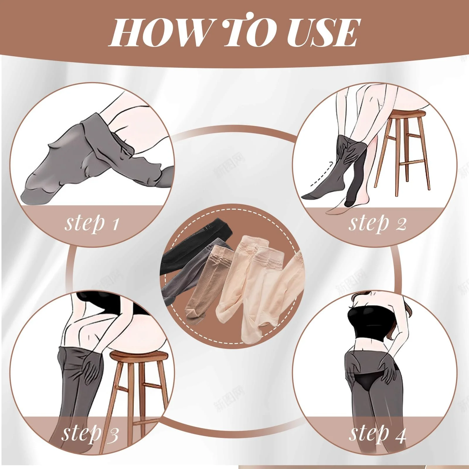 Шкарпетки Нейлонові Жіночі 12 пар Тонкі панчохи 20 Den, фото №4