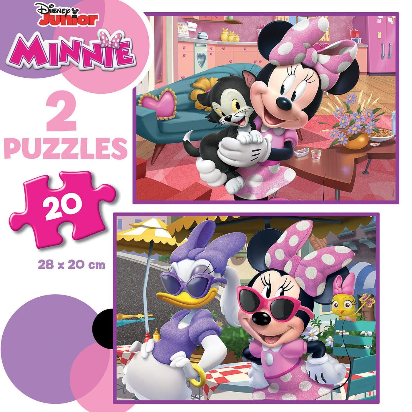 Набор пазлов Educa Disney Minnie Mouse 2 x 20 элементов (19297), фото №2 Набор пазлов Educa Disney Minnie Mouse 2 x 20 элементов (19297), фото №2