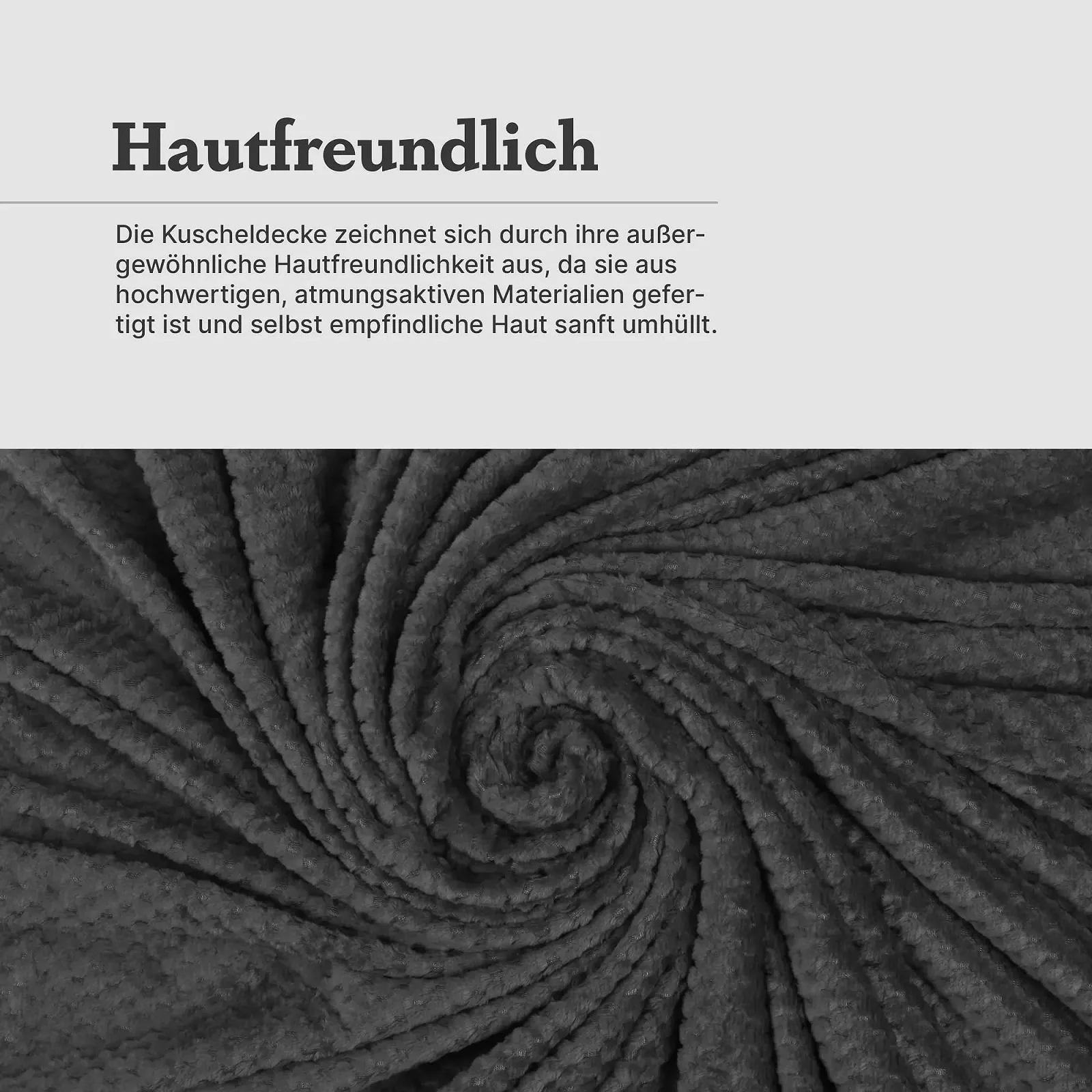 Покривало Cashmere Touch 150 x 200 см (Антрацит), фото №6