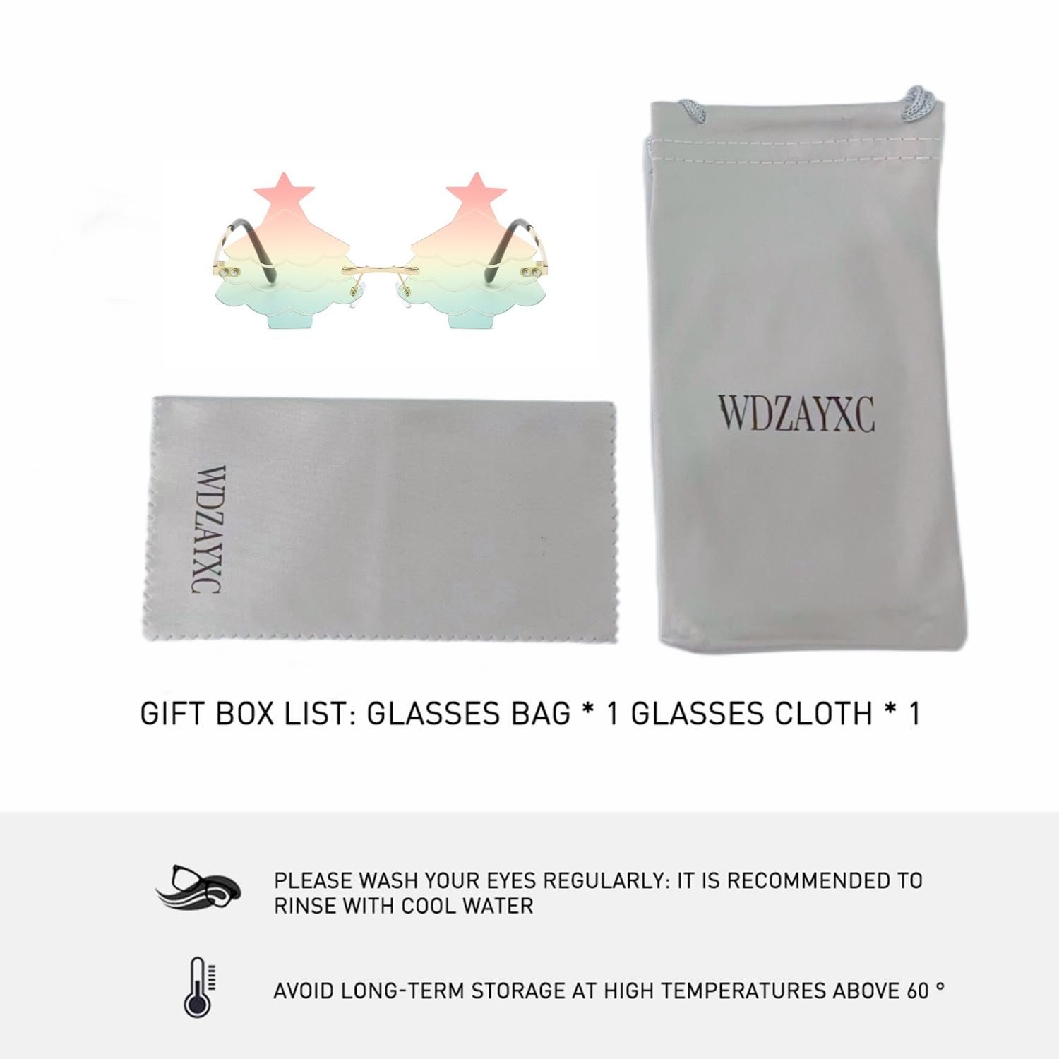 Солнцезащитные очки в форме дерева WDZAYXC, фото №3